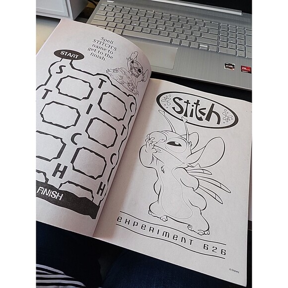Disney Lilo & Stitch Coloring & Activity Book for Kids With Bonus Bookmarks - Picture 5 of 6